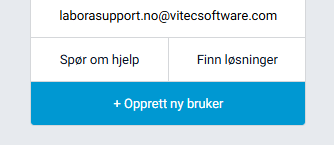 Knappen '+ Opprett ny bruker' i venstre marg i Ecclesia.