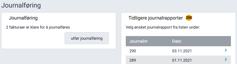 Journalføring.
