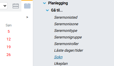 Menyvalg for Sokn i Ecclesia.