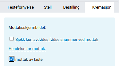 Globale innstillinger.