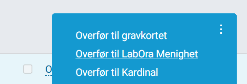 Valg for å overføre til labOra Menighet.