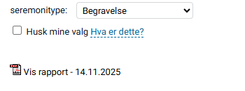 Ferdig generert rapport.
