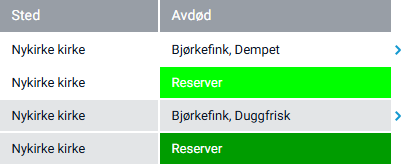 Knappen 'Reserver'.