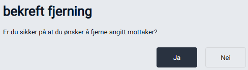 Dialogboks som ber om bekreftelse.