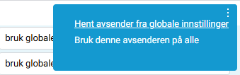 Objektmeny for fakturaavsender.