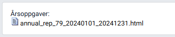 Årsoppgave klar for nedlasting.