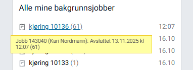 Oversikt over bakgrunnsjobber i Ecclesia.