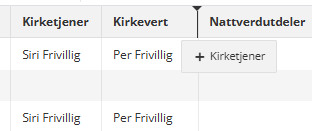 Skjermbilde fra applikasjonen Medarbeideren som viser dra og dropp funksjonen i oversikten.