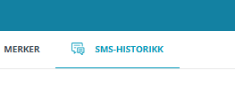 Visning av SMS-historikk.