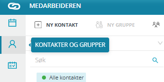 Ikonet 'Kontakter og grupper' i Medarbeideren.
