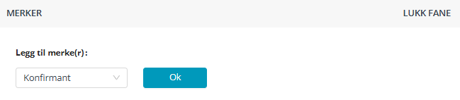 Skjermbildet viser felt 'Merker' i Medarbeideren kontaktkort.
