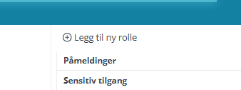 Legg til ny rolle i Medarbeideren.