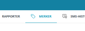 Skjermbildet viser ikonet 'Merker' i Medarbeideren 'Kontakter og Grupper'.