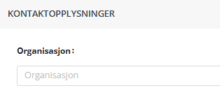 Skjermbildet viser kontaktkort i Medarbeideren.