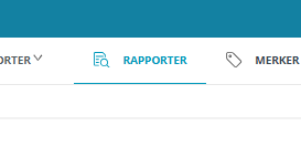 Skjermbildet viser ikonet 'Rapporter' i Medarbeideren 'Kontakter og grupper'.