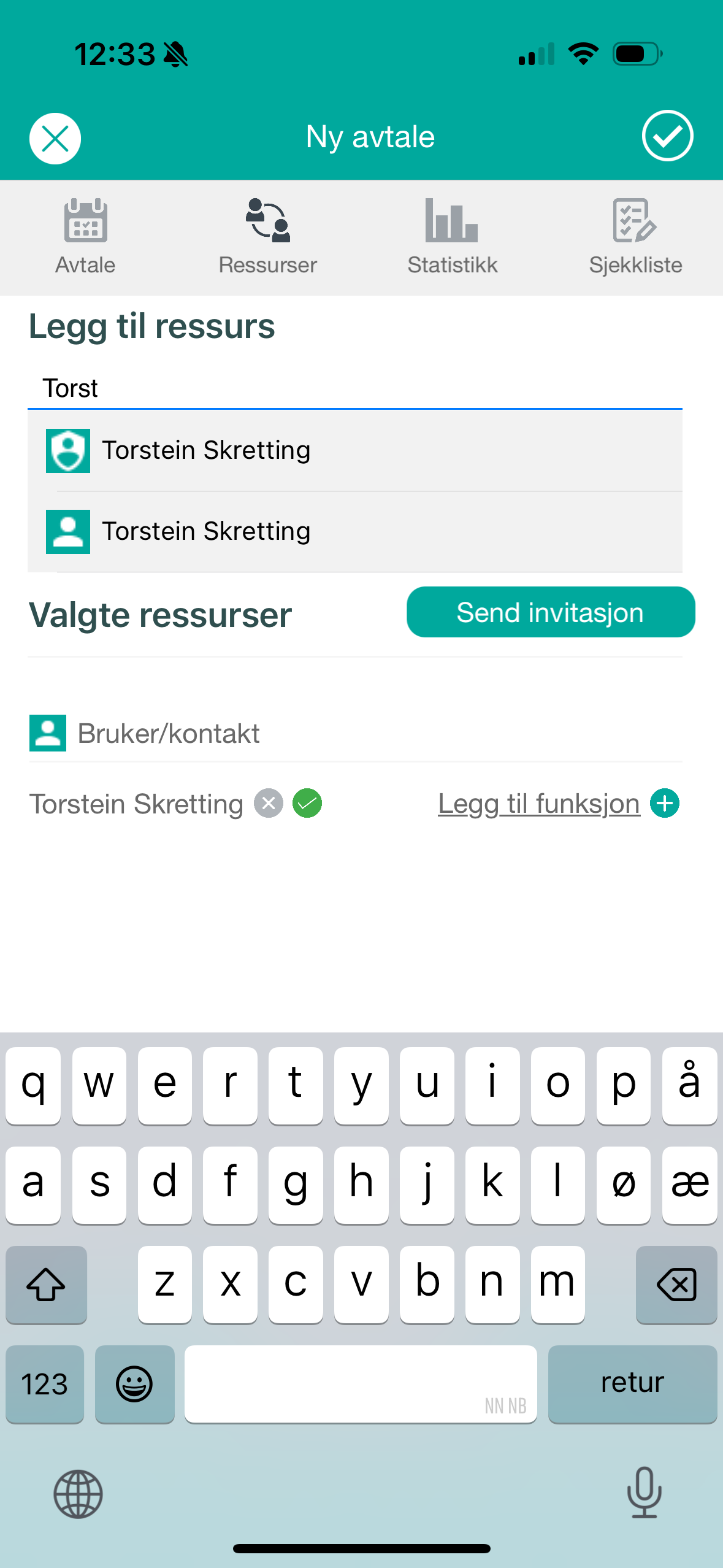 Ressurser for ny avtale i Medarbeideren-appen.