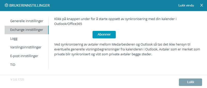 Knappen «Abonner».