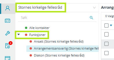 Mappen «Funksjoner».
