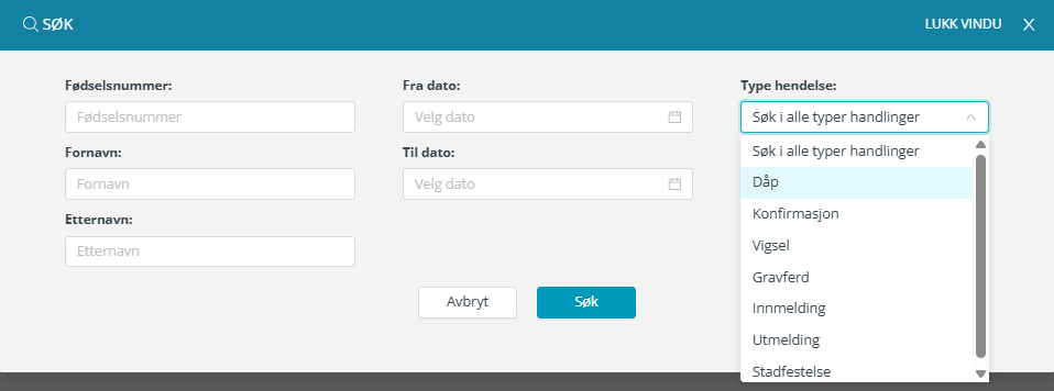 Søk i labOra Menighet.