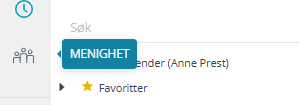 Menighet-ikonet i Medarbeideren.