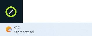 Skjermbildet viser ikon for redigering av labOra nettsider.