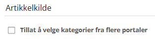 Skjermbildet viser redigering av 'Artikkelkilde' på labOra nettsider.