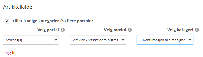 Skjermbildet viser redigering av 'Artikkelkilde' på labOra nettsider.