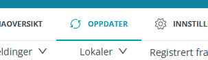 Funksjon 'Oppdater' i modulen 'Påmelding'.