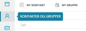 Ikonet 'Kontakter og Grupper'.