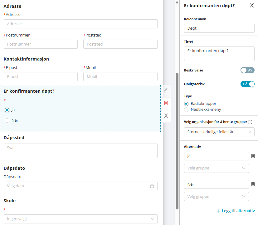 Enkeltvalg-spørsmål.
