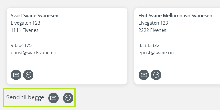 Påmelding, kommunikasjon.