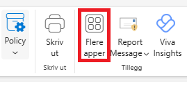 Ikonet «Flere apper».