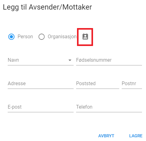 Adressebok.