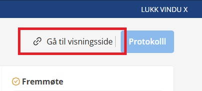 Knappen «Gå til visningsside».