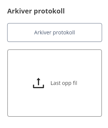 Arkivering uten opplastet signatur.