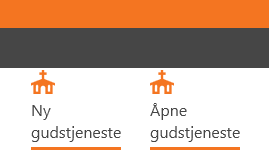 Ikoner for Ny og Åpne gudstjeneste i labOra Verksted.