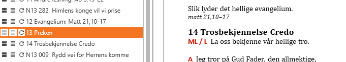 Preken er deaktivert i utskriftsvisningen.